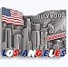 America Los Angelas Metal Fridge Magnet Unique Design Home Kitchen Decorative Travel Holiday Souvenir Gift, Stick Up Your Lists Photos on Refrigerator