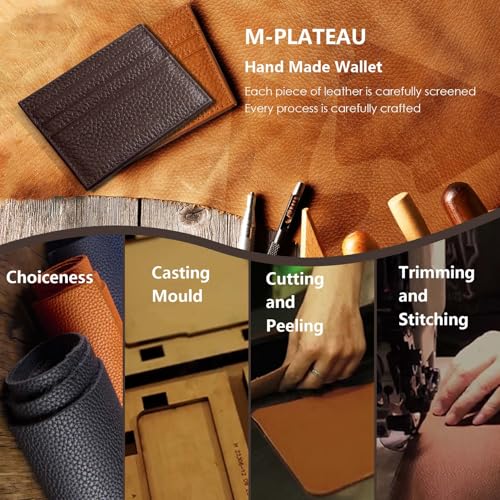 Image of M-Plateau Super Slim Genuine Leather Credit Card Wallet