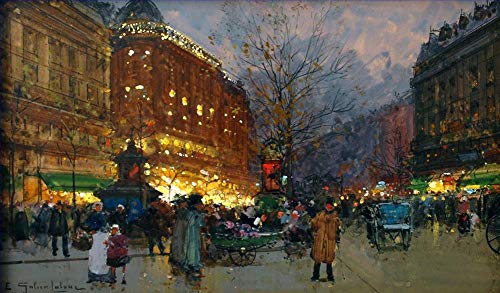 Peintures à l'huile célèbres du Grand Boulevard pour illuminer vos soirées au salon