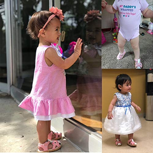 Hlmbb Baby Girl Shoes Sandals For Girl Boys Babies Toddlers Summer Size Blue Pink Size 4 5 Pink Blue Soft Casual Flats Soft #TOP7