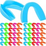 Konohan 50 Pcs Youth Mouth Guard for Sports Kids Boys Girls Mouthguard Kids Football Mouthpieces Sports Mouth Guard Athletic for Boxing Hockey Lacrosse Basketball(5 Colors)