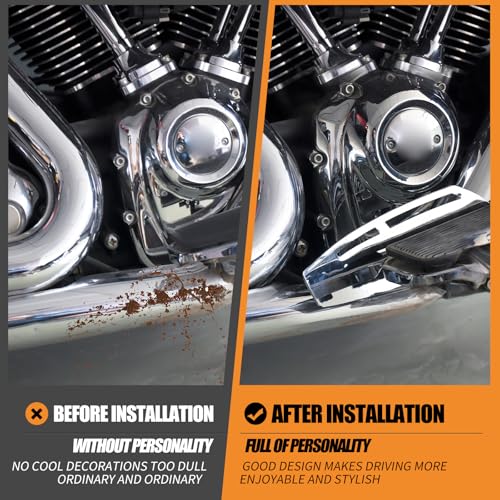 HCmotorku Rider Footboard Heel Guard Fit for Harley Touring and Softail by HCmotorku - Used condition - Image 4