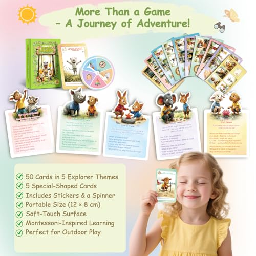 Kids Nature Scavenger Hunt Cards - Waterproof, Wipe-Clean Outdoor Game, Colour, 8 cm x 2 cm x 2 cm - Image 3
