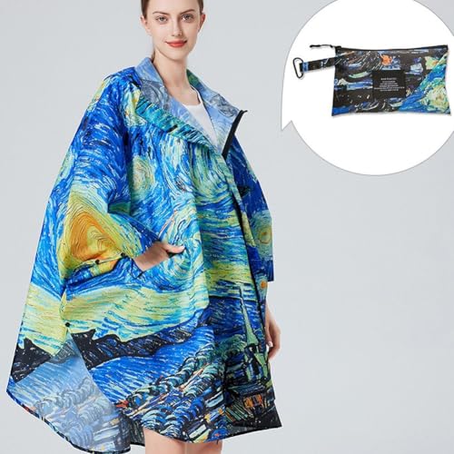 Poncho de lluvia unisex con capucha ajustable y protección completa 6