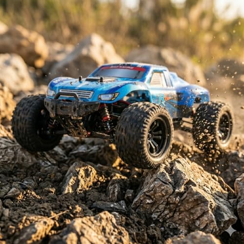 Image of High Performance RC Car for Boys and Adults Off Road Monster Truck Radio Controlled Fast Rechargeable RC Vehicle All Terrain Remote Control Racing Car