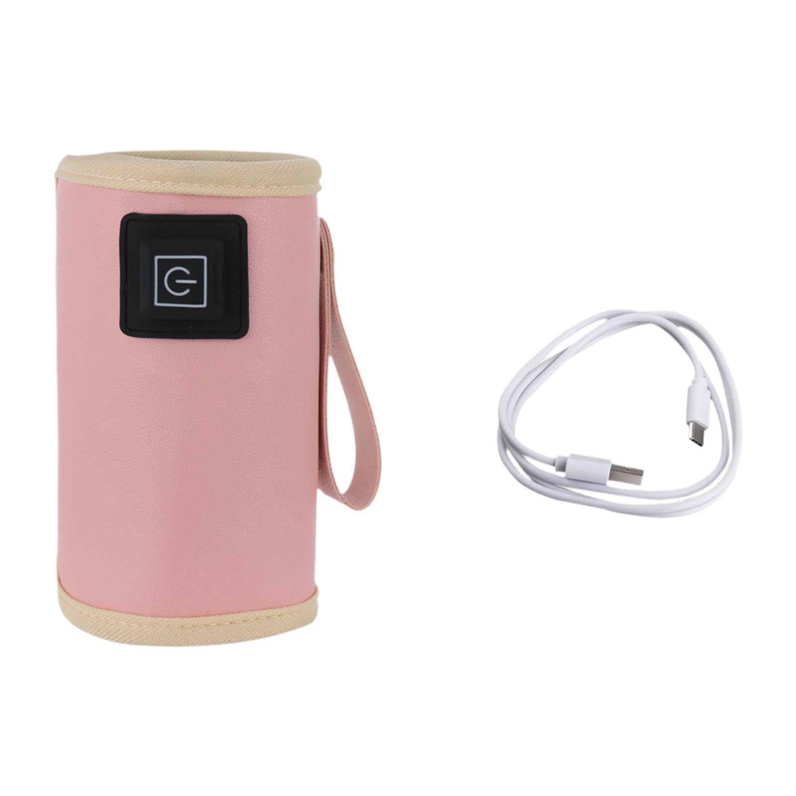 Bottle Warmer Lightweight USB Milk Warmer Bag for Shopping Business Trip Mom Pink|Baby | Feeding | Bottle & Food Warmers-image-32
