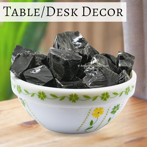 Image of Amazing Gemstone Golden Sheen Obsidian Raw Crystals and Healing Stones, Natural Rocks for Tumbling - DIY Raw Stones and Crystals, 2 Pieces