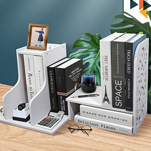 Ygyqz Desktop Bookshelf Organizer Adjustable Storage - Office Supplies Desk Display Cute Dresser Top Accessories Organization Rack And Home Cubicle Decor Aesthetic Bookcases For Women Man And Kids #TOP4