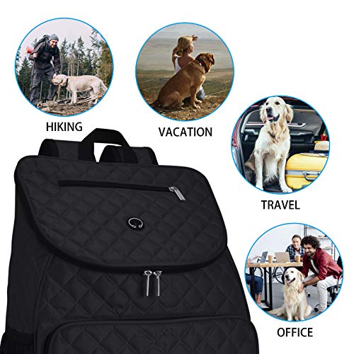 Baglher 丨Dog Travel Bag,Airline Approved Pet Supplies Backpack,Dog Travel Backpack With 2 Silicone Collapsible Bowls And 2 Food Baskets. #TOP4