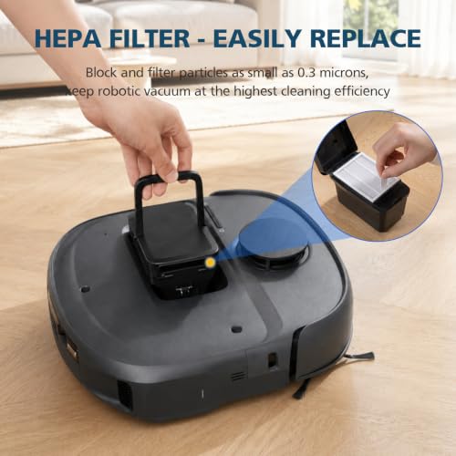 Image of C28 Accessories for Eufy C28 Robot Vacuum | Replacement Parts Include Dual Main Roller Brushes, 2*Mopping Rollers, 6*Side Brushes, 4*HEPA Filters, 6*Dust Bags