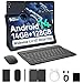 Laptok Android 14 Tablet 10 Pulgadas, 14GB +128GB+1TB, WiFi6/BT5.2/5000mAh, 8+5MP/1280 * 800/Widevine L1, Tablet PC con Stylus, Funda Protectora, Ratón Inalámbrico, Auriculares, Teclado Bluetooth