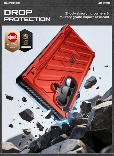 Image of SUPCASE for Samsung Galaxy Z Fold 7 Case with Kickstand (UB Pro), [Built-in Tempered Glass Screen Protector] [Hinge Coverage] [Military-Grade Protection] Full-Body Heavy-Duty Rugged Phone Case