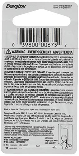 Image of Energizer 1220 Lithium Coin Battery, (Pack of 2)