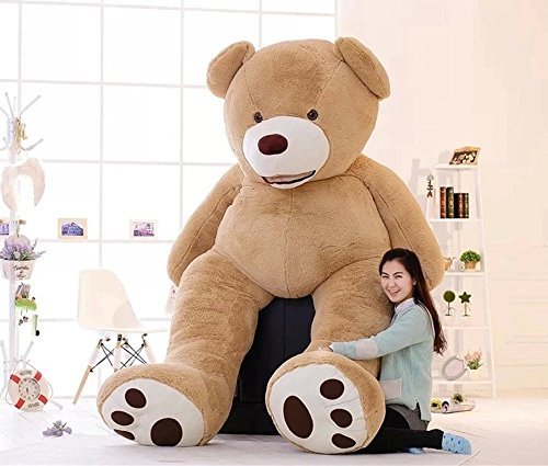 Hugme 250 cm Plüsch Teddy Giant Giant XXL Riesen Teddybär Plüsch-Teddybär Hellbraun – Bild 4