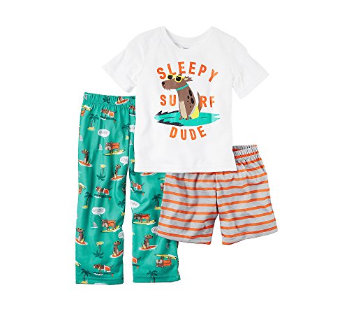 Pyjama 3 pièces Carter's bébé garçon ensemble nuit Surf Dude 12 mois
