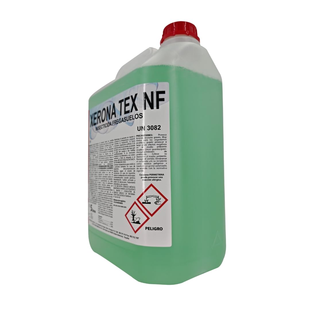 Xerona Tex Friegasuelos Insecticida 5L – Limpia, Elimina y Repele Hormigas, Cucarachas y Arañas. Efecto Residual. Apto Industria Alimentaria (3)