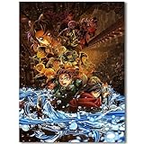 Anime Demon Slayor Poster For Fans Kids Birthday Gifts-Manga Lovers Posters Canvas Art Print Manga Picture For Teen Girls/Boys Room Bedroom Wall Decor
