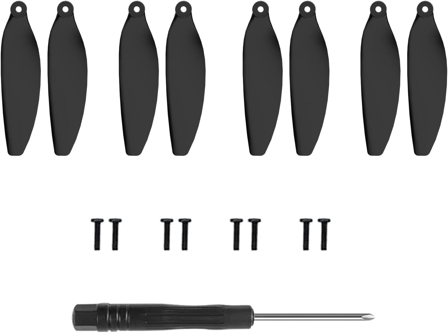 Propellermutter Set 4-tlg. Für Drohnen Motoren - 12mm Lochabstand | Für 3508/4108/4110 Motoren | Positive & Negative