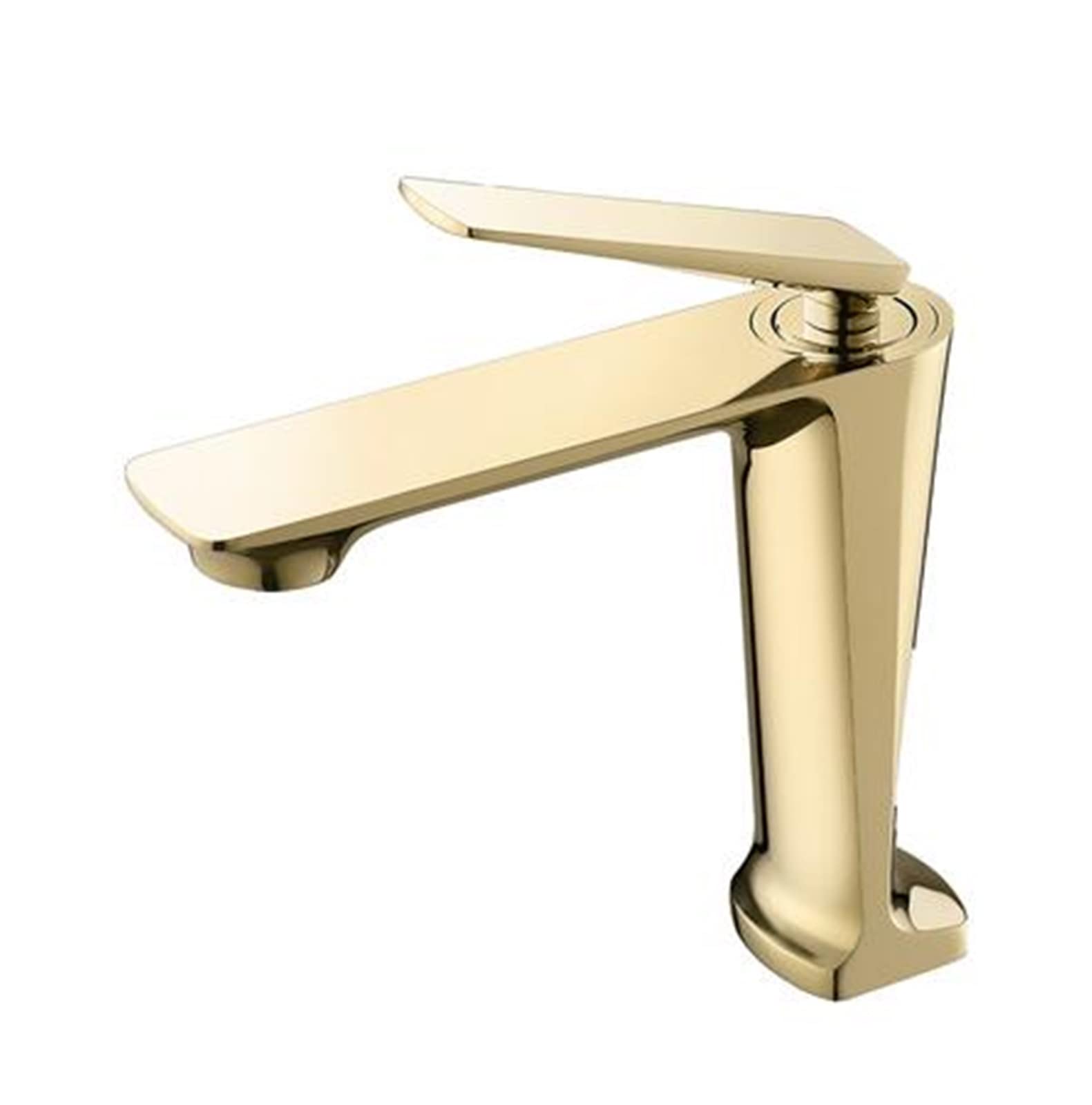 Mélangeur lavabo en laiton or noir, robinet de salle de bains haut chic