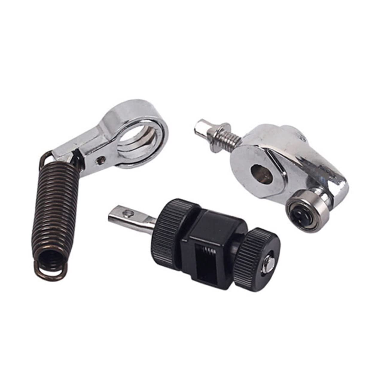 Toyvian 2pezzi Pedale Per Cassa Con Molla Tensionatrice Metallo Di Per Pedale Da Batteria Facile Da Assemblare e Utilizzare Alta Resistenza e Durata Nero e Argento