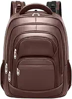 Mochila Couro GRANDE 45L Impermeável 6 Bolsos