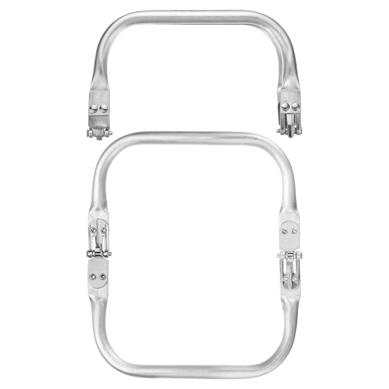 TIXIPEM 5.91IN Metal Purse Frame [2PCS] - Rectangle Frame Kiss Lock Clasp Use for DIY Purse Handle Making Supplies & Sewing Bag Clutch Crafts - [Silver Tone] Bag Hardware Replacements