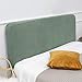 Housse De Protection pour Tête De Lit Moderne Simple Extensible en Tissu épais Couvre-tête De Lit pour Simple Double King Cuir/étui Souple/Tête De Lit en Bois,Green1-HeadboardLength:175-190cm