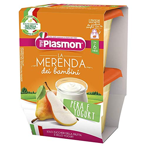 Plasmon La Merenda Dei Bambini Sapori Di Natura Pera Yogurt Asettico 2 X 120 G