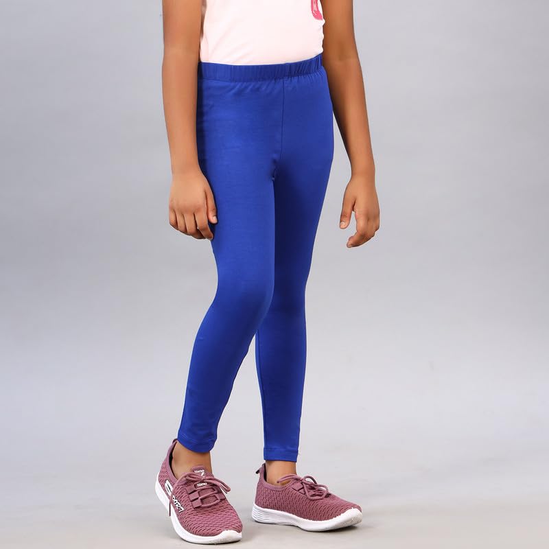 Image of ZION Leggings for Girls - Cotton Regular Fit Ankle Length | Soft & Comfortable | Perfect for Every Occasion - School, Play & Beyond | Multiple Sizes & Colors