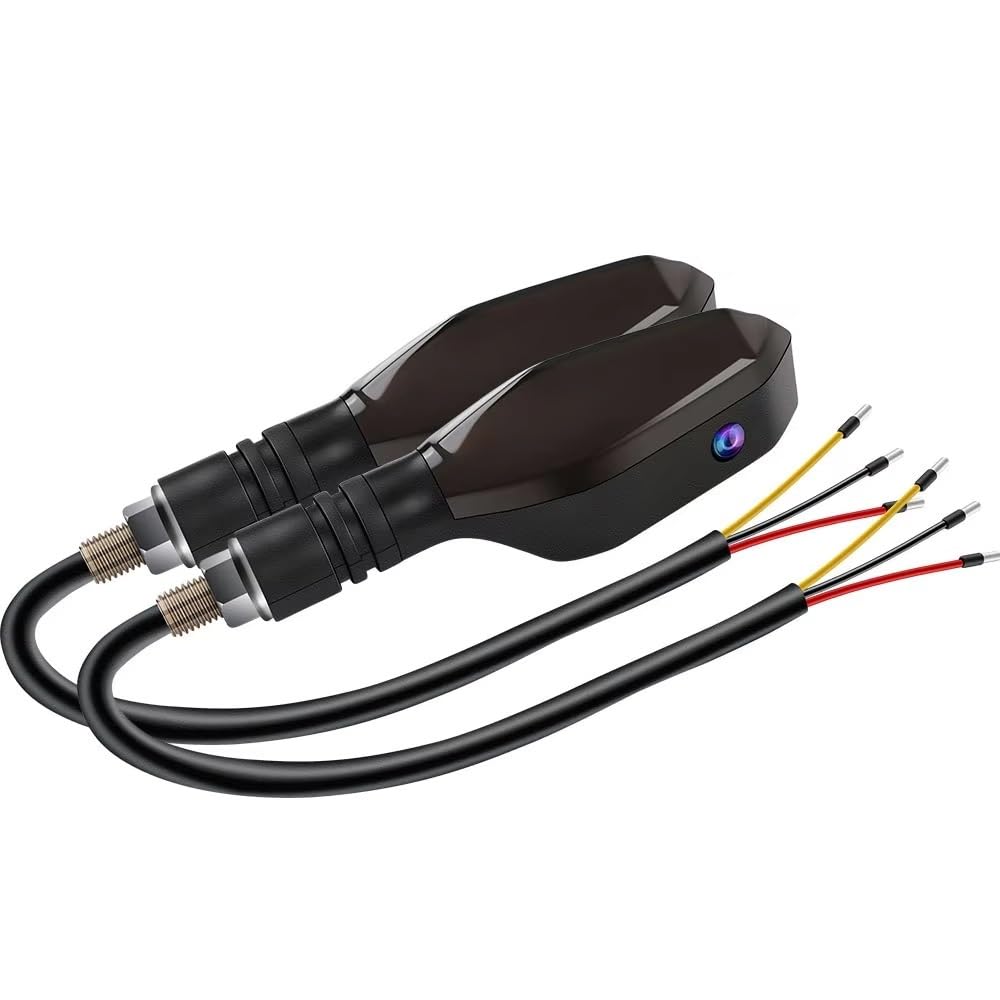 Luces de señal giro para motocicleta parada delantera intermitentes flujo 8