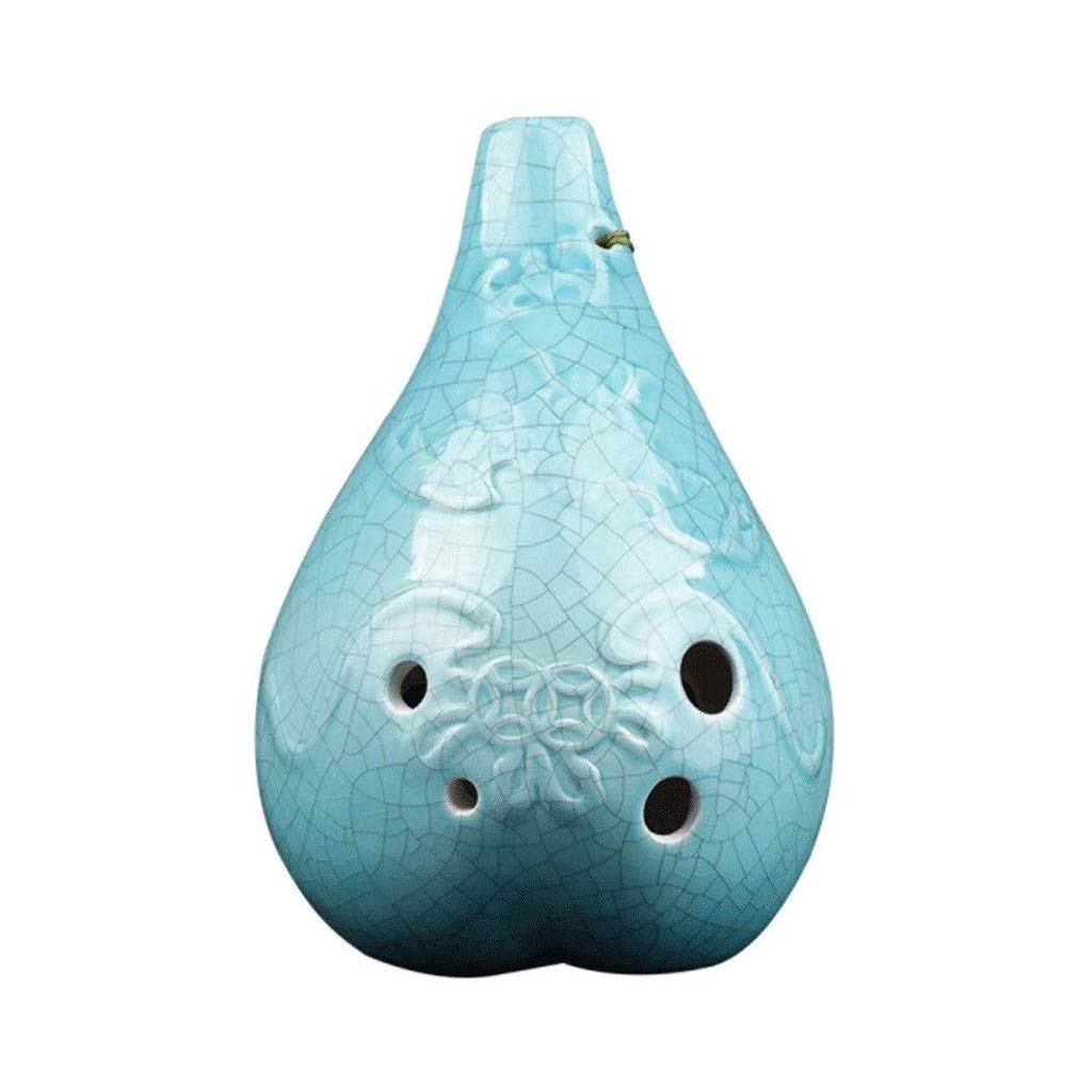 HCZKIUJY Rhythm of Earth 6 Hole Alto C Smoked Straw Fire Ocarina a Fantastic Ocarina for Performance Special Designed Idea 6-hole BC Ocarina Bass C Suitable For Beginners
