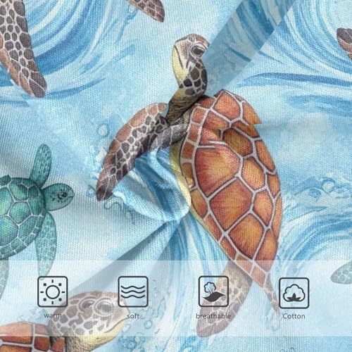 Toddler Girl Briefs, Watercolor Sea Turtles Girls' Cotton Brief Underwear, 2–8 Years3