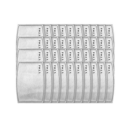 Exclusive PM2.5 Activated Carbon Filter Replacement 5 Layers Anti Haze Face Filter Sheet For Facemask