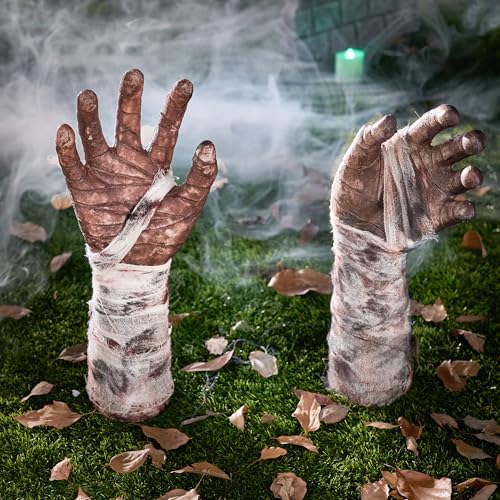 JOYIN Halloween Outdoor Decorations Zombie Arm Yard Stakes Ground-Breaker, Stakes for Halloween Outdoor Graveyard Yard Lawn Decorations 7