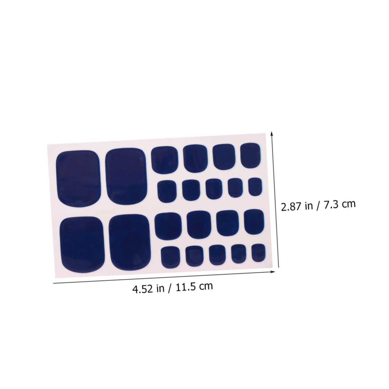 Beavorty 5 Set Di Adesivi Per Unghie Dei Piedi Ornamenti Decorazioni Accessori 12 Fogli * 5