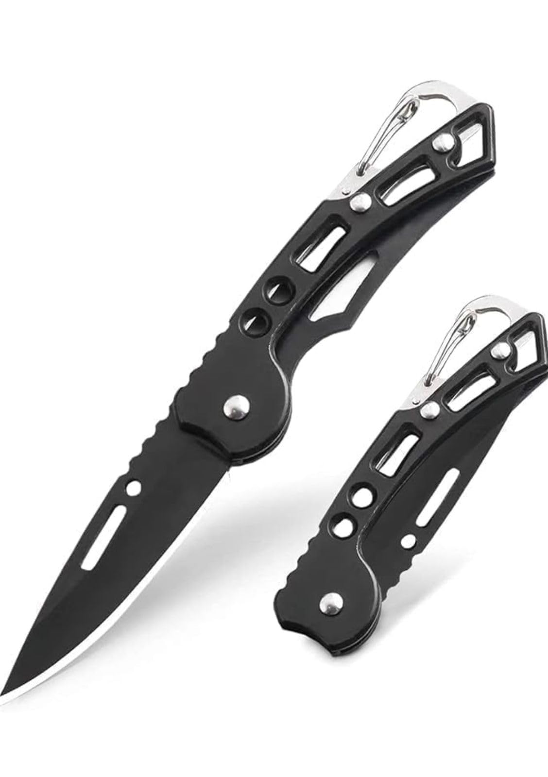 Foldable Knife (Manual) For Kitchen, Home, Travel and Office Tool Carbon Steel | Multipurpose Carbon Steel Blade for Kitchen (BLACK - KEY CHIAN)-image-25