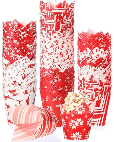 500 Counts Christmas Tulip Cupcake Liners Birthday Party Muffin Cupcake