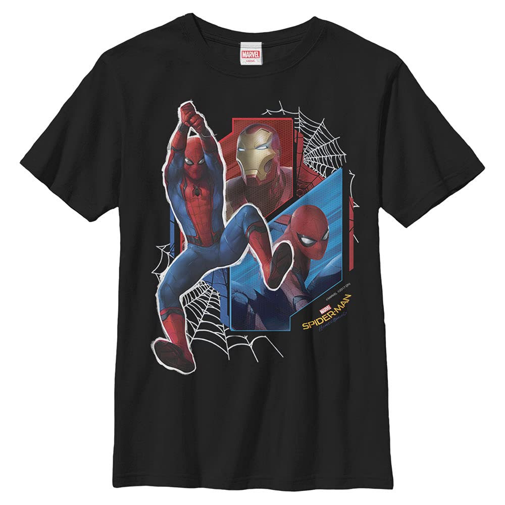 MarvelUniverse Spidy Club Boy's Solid Crew Tee