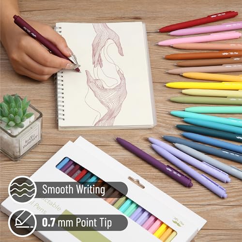 Image of Mr. Pen- Retractable Gel Pens, 22 Pack, Vintage Ink, Fine Point 0.7mm