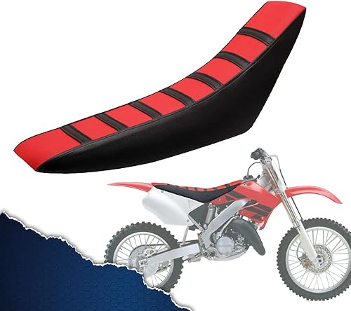 CHEDA Funda de asiento suave de repuesto compatible con Honda CR125R CR250R CR500R CR80R CRF100F CRF125F CRF150F (rojo)