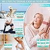YOOLIFE Beach Bags for Women - Travel Canvas Beach Tote, Pool Waterproof Bag, Travel Essentials, Gifts for Women Birthday #5