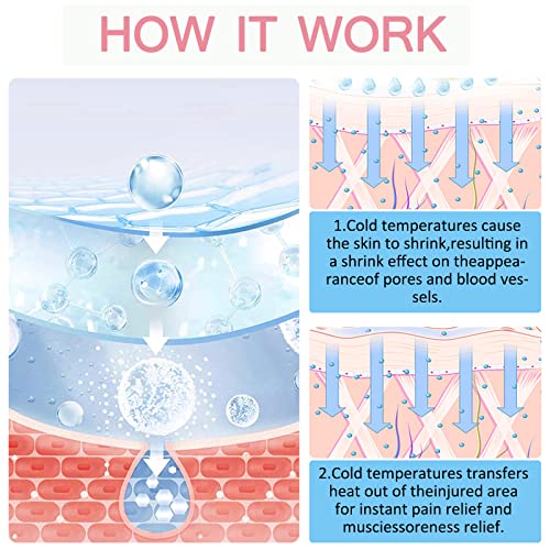 RoseFlower Gesichts Ice Roller, Eisroller für Gesicht, Augen, Eisform für das Gesicht Entfernen Sie Effektiv Schwellungen, Reduzieren Sie Poren, Reparieren Sie Sonnenbrand – Auslaufsicher #9