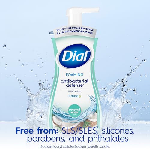 Dial Antibacterial Foaming Hand Wash, Coconut Water, 7.5 fl oz, 6-Pack - image 4