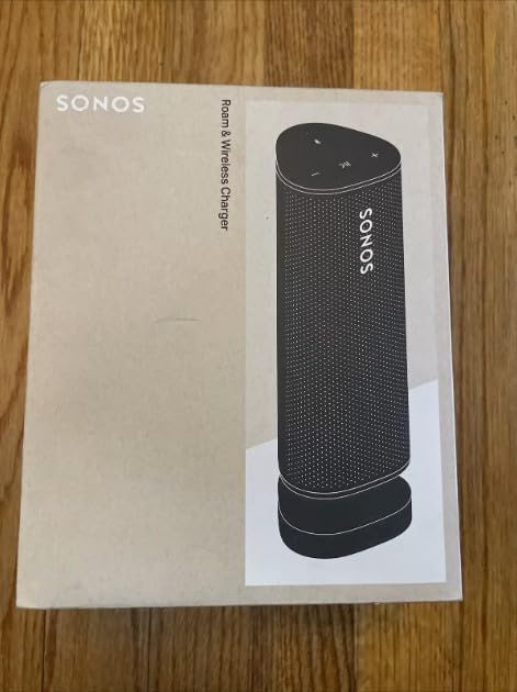 Roam and Wireless Charger Bundle - Black - Waterproof and Wireless Ultra Portable Bluetooth or WiFi Smart Speaker