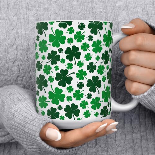 Taza de café St Patrick's Day Trébol 15oz miniatura 2