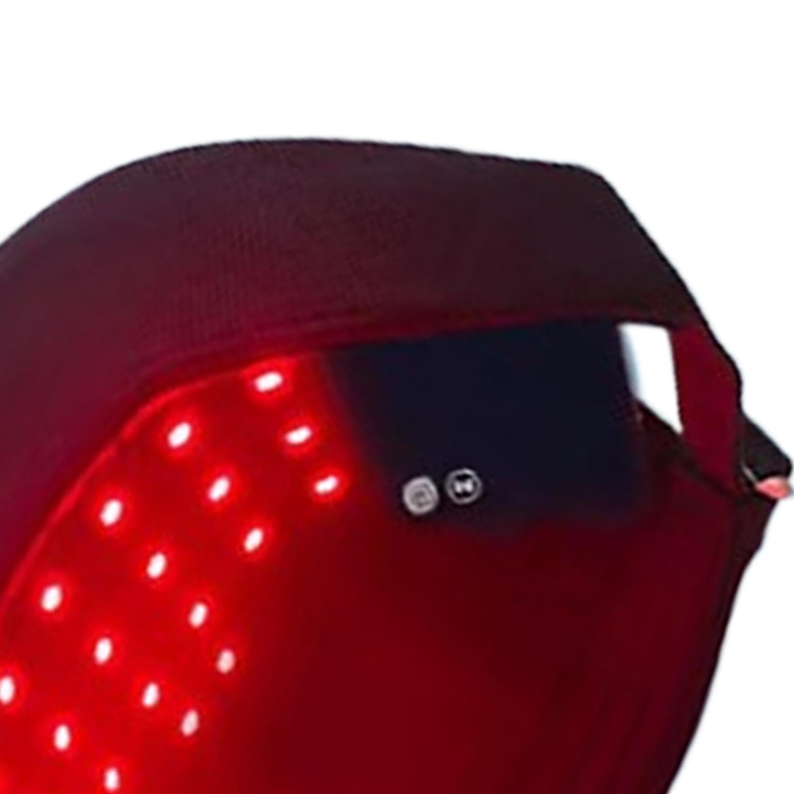 Cappello per la crescita dei capelli, 450 nm/660 nm, dispositivo lenitivo a LED, per la crescita dei capelli, per il cuoio capelluto, uso quotidiano, libero, donne, uomini, casa, viaggi