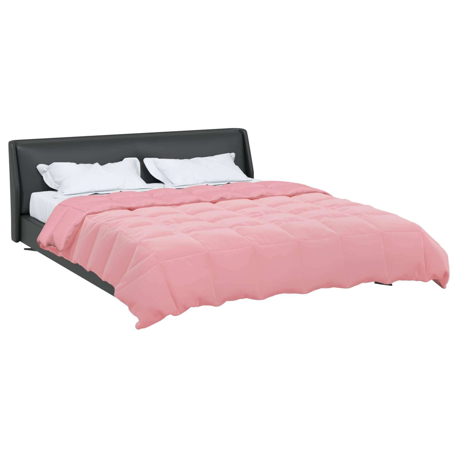 Generisch Piumone invernale imbottito, rosa, 220 x 240 cm, in microfibra, con morbido materiale vellutato, lavabile in lavatrice, double face, per notti accoglienti