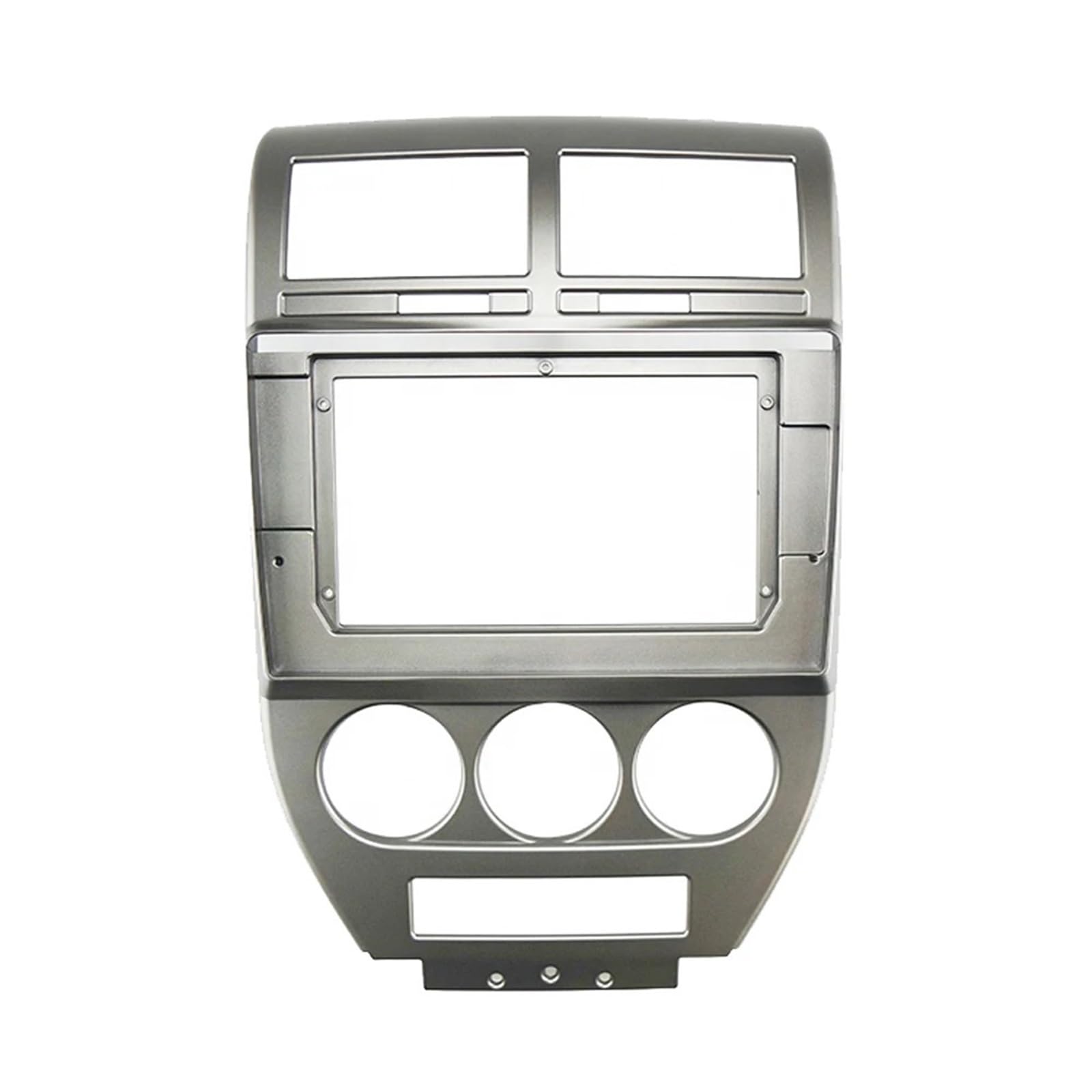 JKELPV Car Radio Frame Kit Fit For JEEP Compass Patriot 2007-2009 GPS Mp5 Dash Mount Kit 2 Din 10.1 Inch Car Radio Fascia Panel Frame Radio adapter(Only frame)