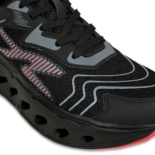 Image of Allen Cooper Training,Road Running,Cricket,Gym,Sports Comfortable Extra Max Cusion with Memory Foam Insole Running Shoes for Men(601|Grey /Black-Olive-Sizes 6,7,8,9,10)