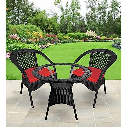SAI Foam House D-8|Indoor |Outdoor |Living Room| Balcony| Garden| Chair Table Set 2+1 Furniture Set| Coffee Chair Table Set| Powder Coated|